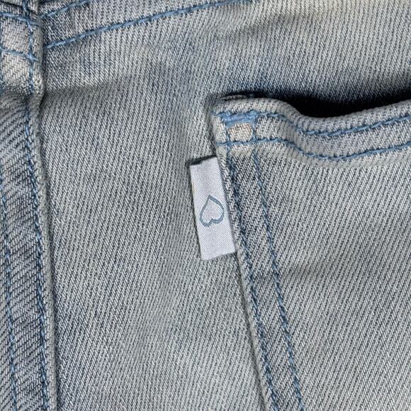 Pheelings Men’s 34 Light Wash Embroidered Denim Jeans Raw Hem - Picture 8 of 12